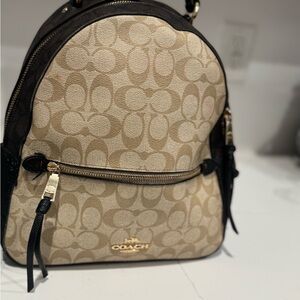 Coach Tan and Black Women's Backpack